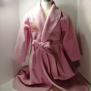 "Barbie" Pink Robe Little Girls